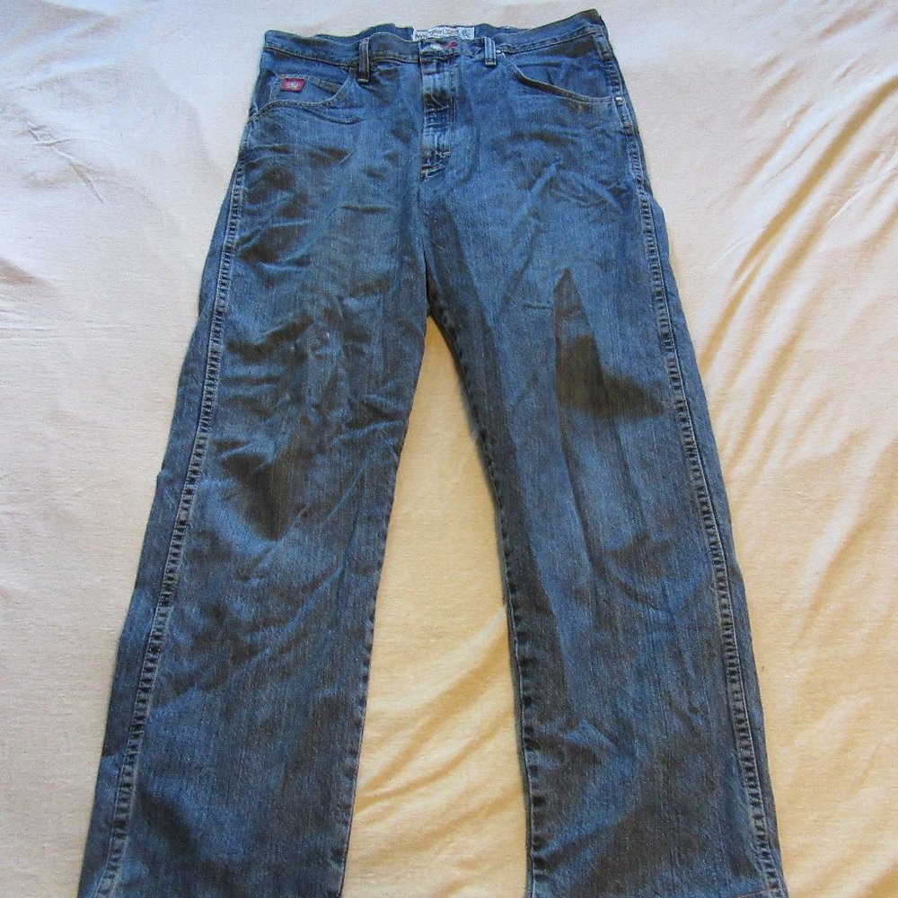Mens Wrangler Western Classic PBR Jeans Sz 35x32